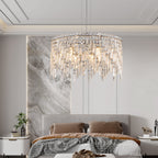 24" Luxurious Round Crystal Chandelier