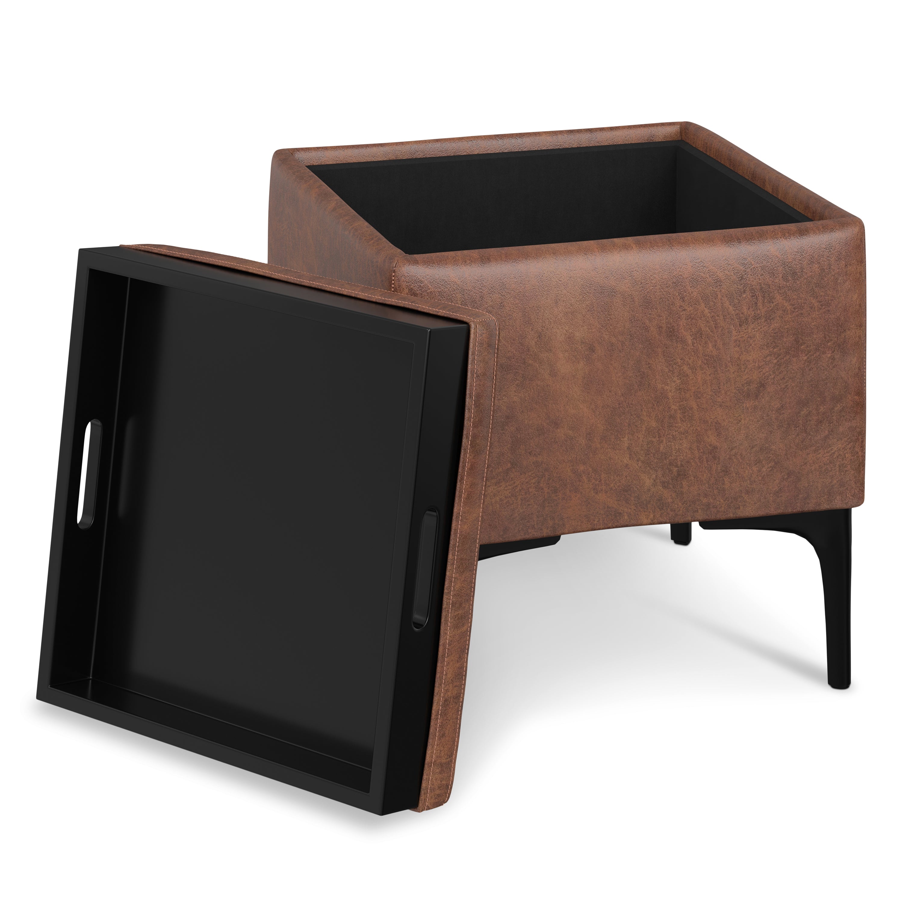 Natasha Storage Ottoman with Tray