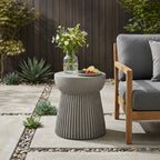 Outdoor Lightweight Concrete Side Table