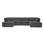 135" U-Shaped Modular Sectional Sofa with Chaise