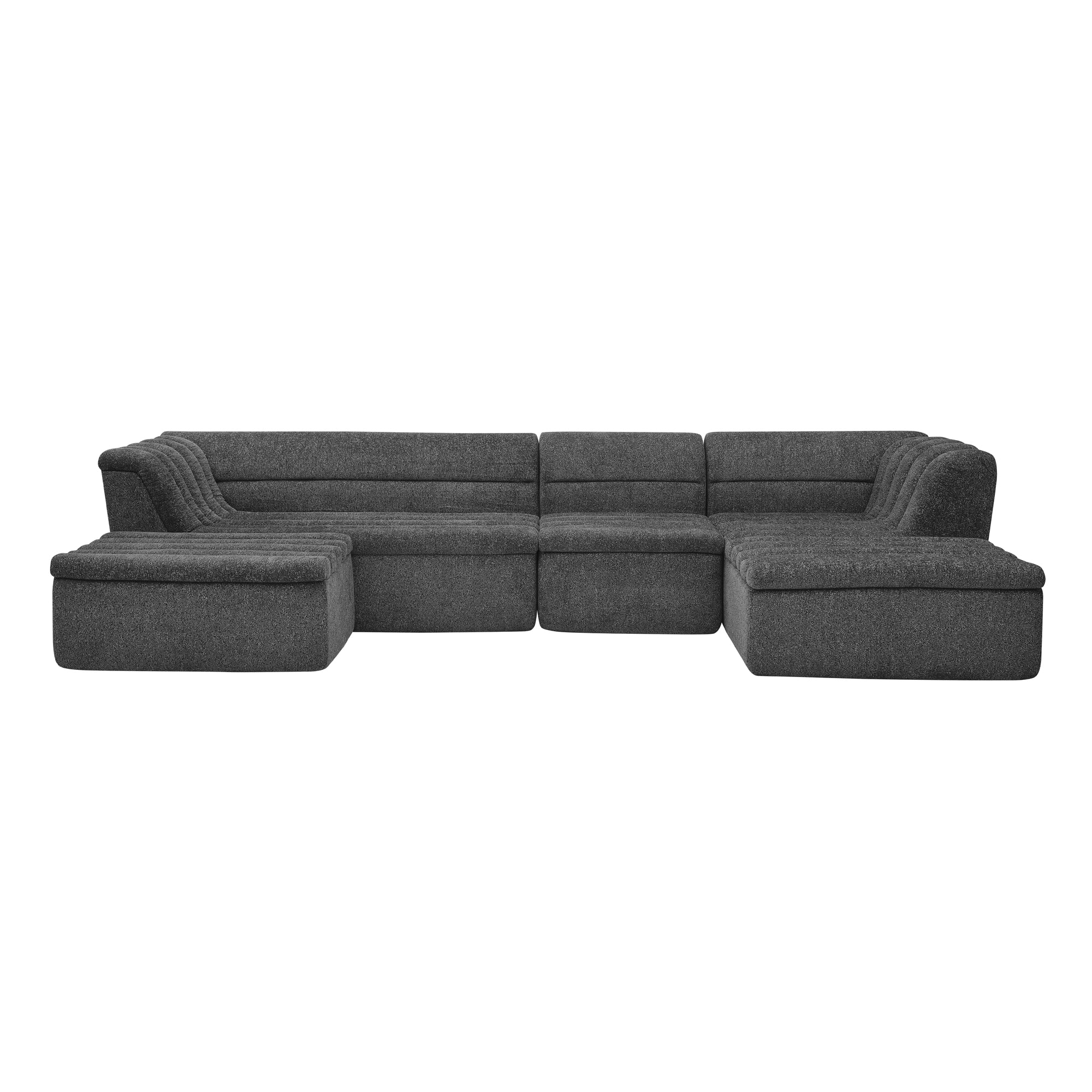 135" U-Shaped Modular Sectional Sofa with Chaise