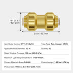 Pipe Fittings 1/2" 12PCS