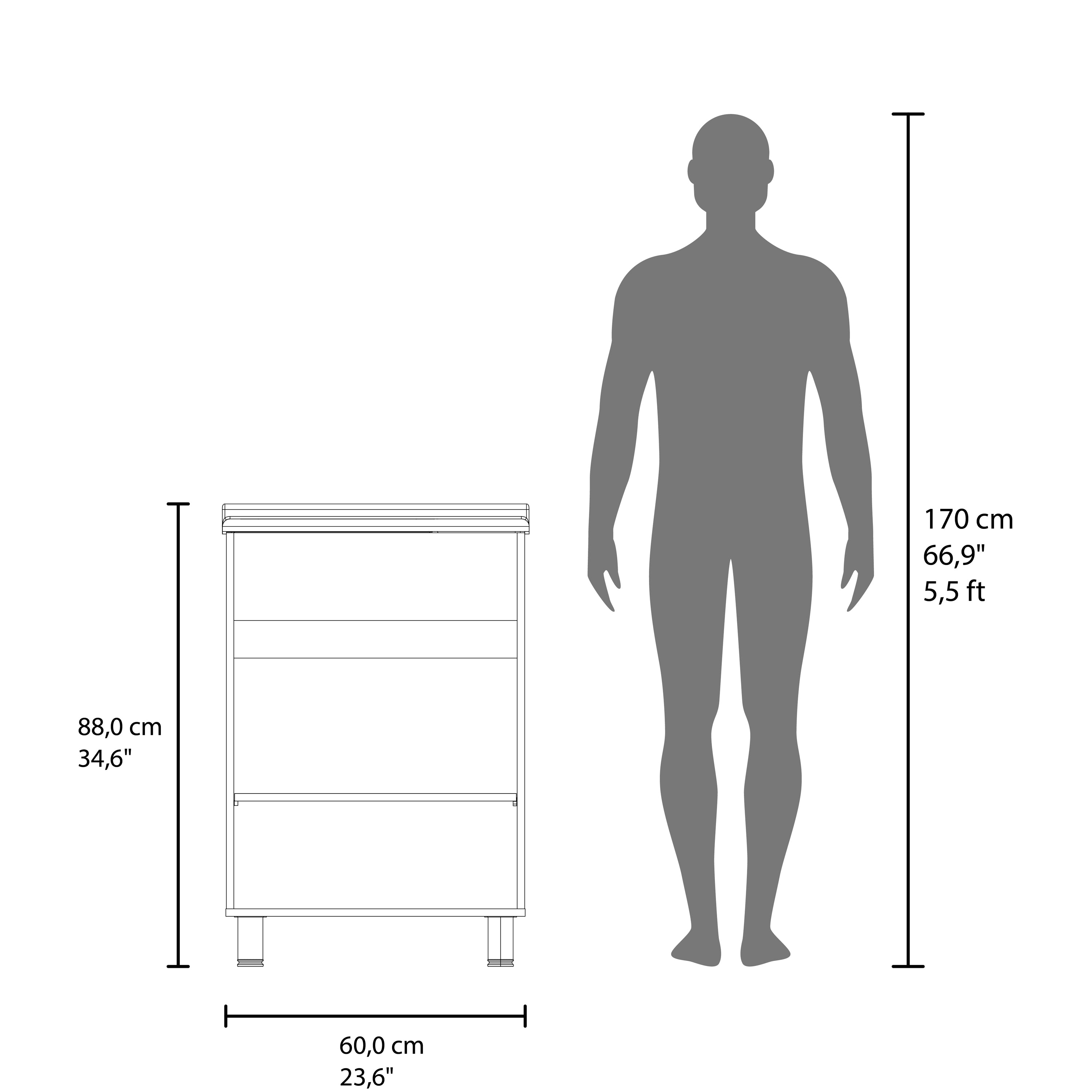 Demolotion Utility Sink Cabinet with Dual Compartments