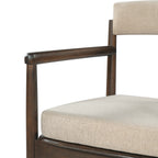 2 Pack Rubberwood Dining Arm Chairs