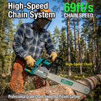 62CC 2-Stroke 20" Gasoline Chainsaw