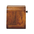 Solid Wood Curved Wall Mounted Bedside