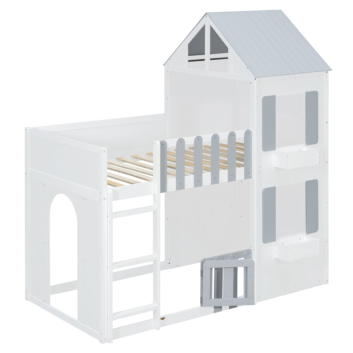 Twin Over Twin House Bunk Bed