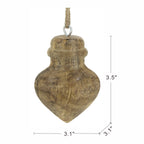 D3.1x3.5" Wooden Hanging Ornaments