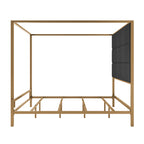 Gold Metal Canopy Bed