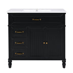 36" Bathroom Vanity with Sink and Drawers