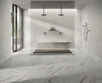 12x24 White Marble Wall Décor