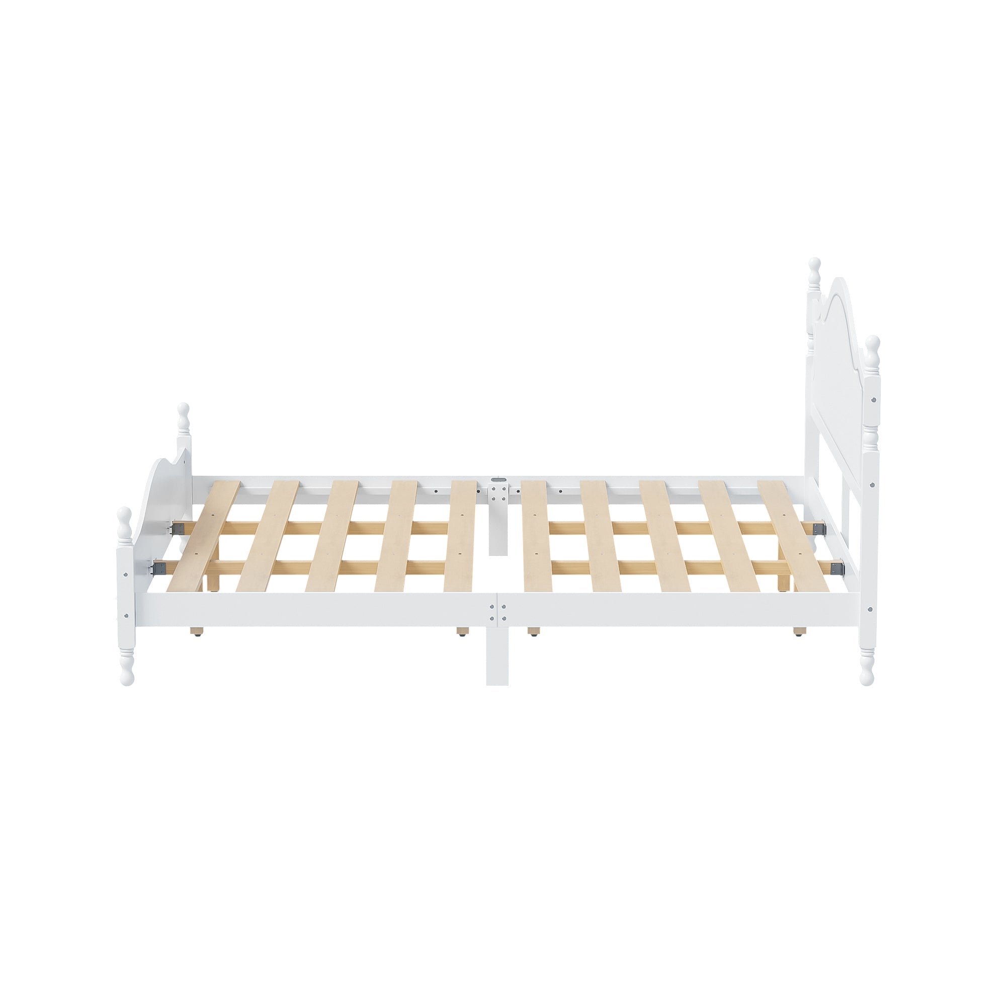 Retro Style King Bed Frame with Headboard
