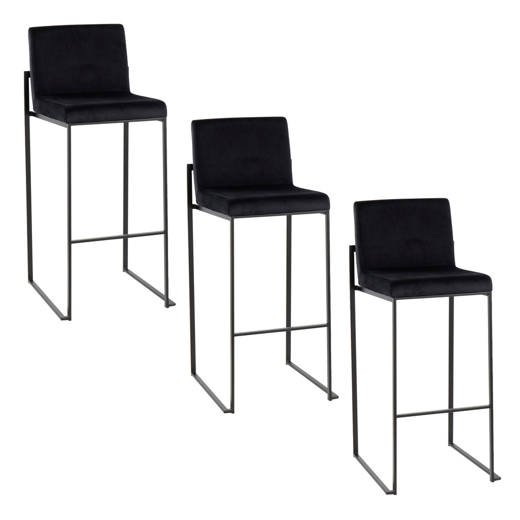30" Contemporary High Back Barstool