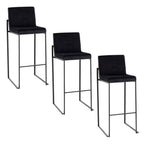 30" Contemporary High Back Barstool