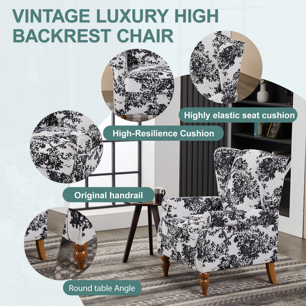 Vintage Luxury Coffee Table & Armchair Set