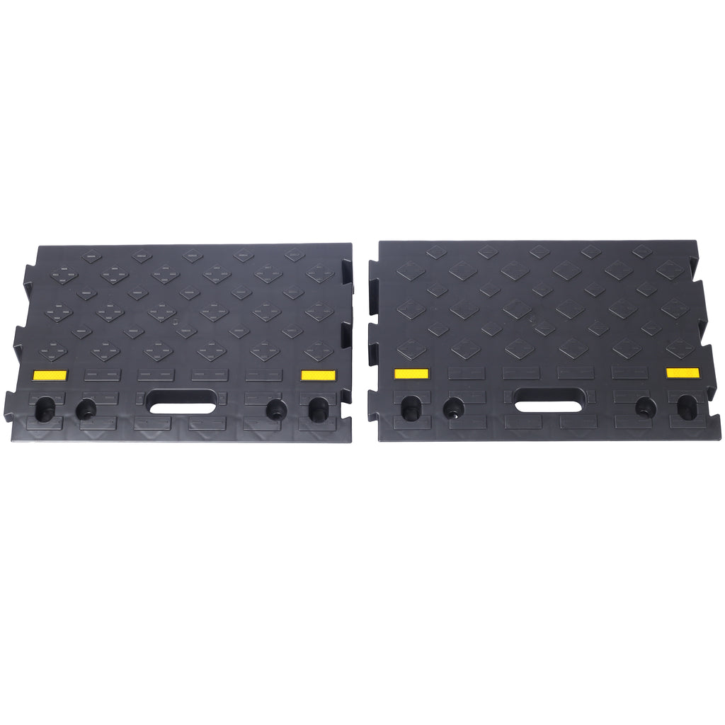 4" High 2-Piece Portable Automotive Curb Ramp