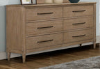 Casual 6 Drawer Dresser