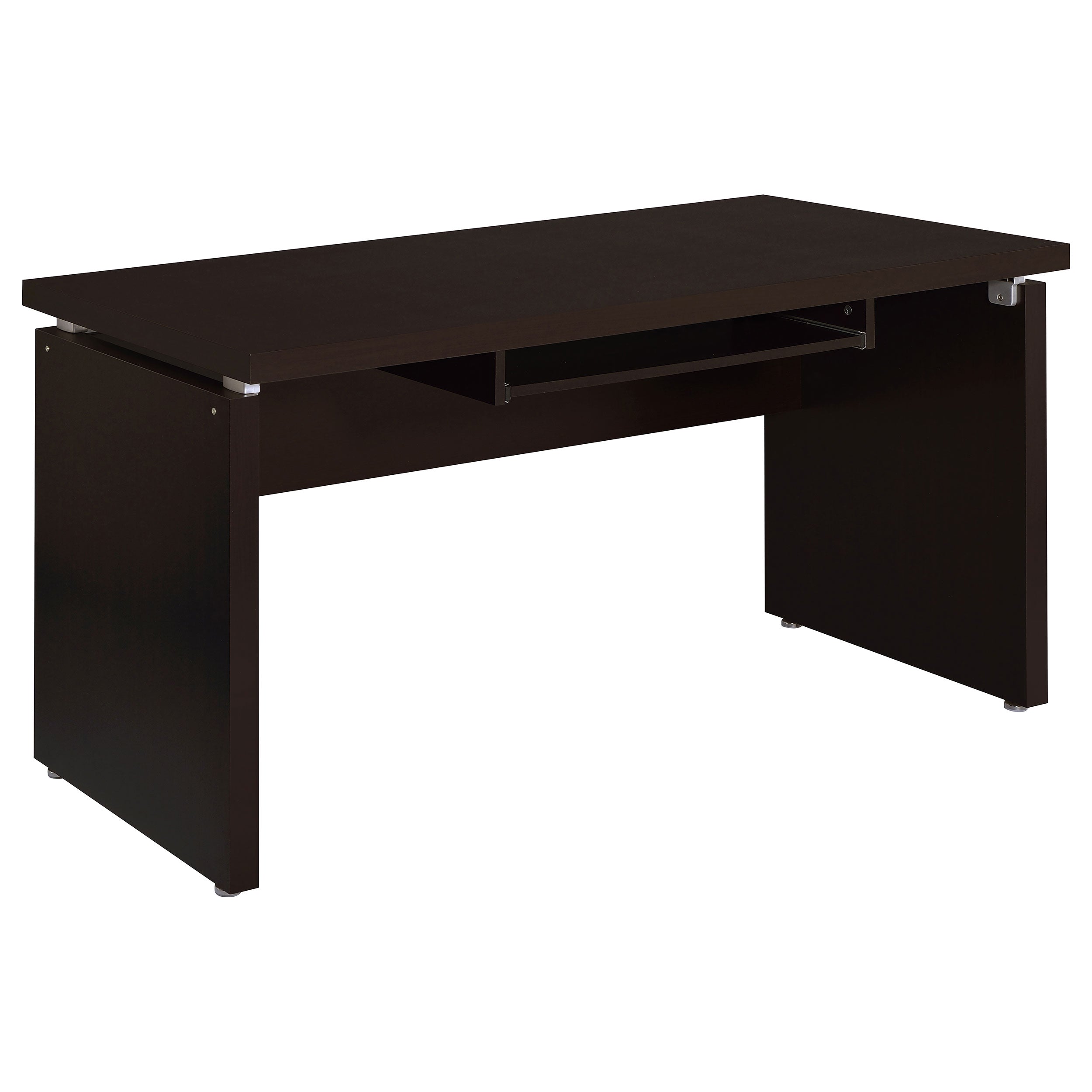 Ulloa Cappuccino L-Shape Desk with Mobile File Cabinet