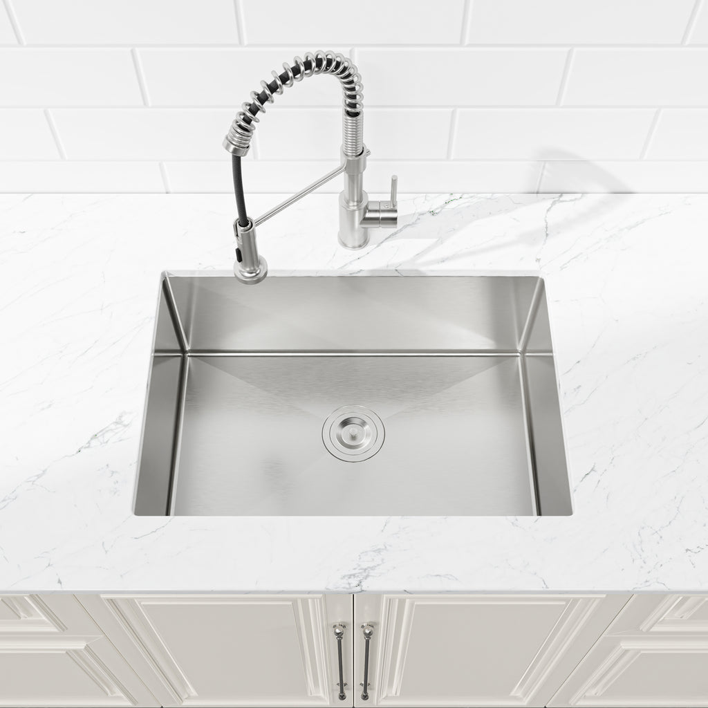 Stainless Steel Kitchen Sink - 27"x19" Undermount