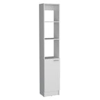 Linen Cabinet, 1 Door, 6 Shelves