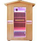2000W Canadian Hemlock Double Outdoor Far Infrared Sauna Room