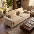 FX-P18-BE(SOFA) Modern Velvet Sofa
