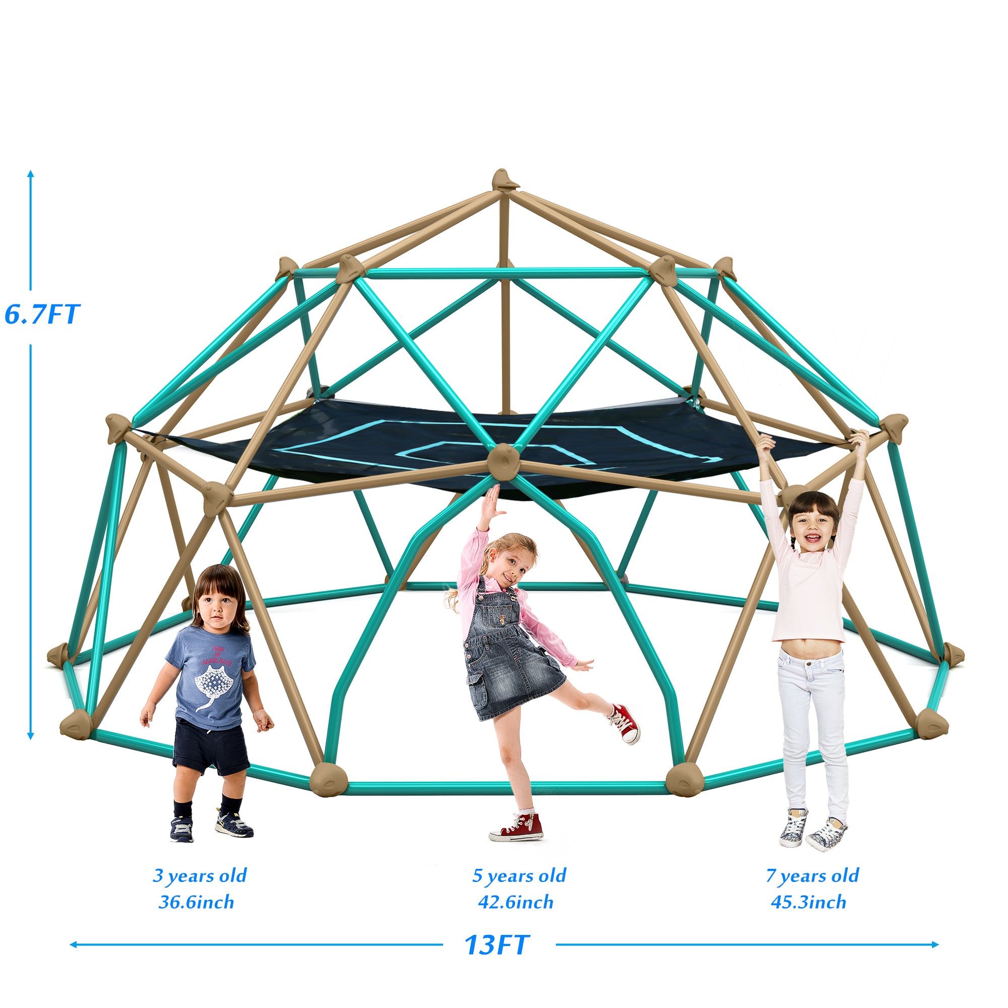 13ft Geometric Dome Climber Play Center