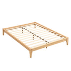 12 Inch Full Size Solid Dry Bamboo Wood Platform Bed Frame