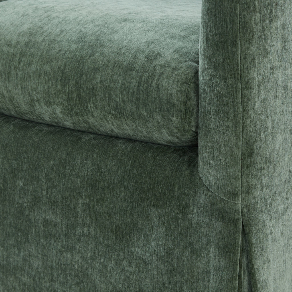 Luisa Skirted Swivel Accent Chair - Ivy