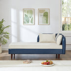 65" Storage Chaise Lounge Sofa