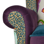 Anya Boho Chic Wingback Accent Arm Chair