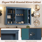 47 Inch Bathroom Mirror Cabinet with Storage