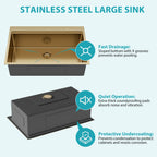 36" Drop-In Kitchen Sink