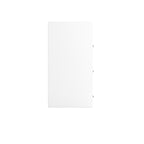 White Glass Door Shoe Storage Cabinet With RGB Led Light
