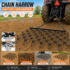 5FTx4.5FT Heavy-Duty Steel Drag Harrow