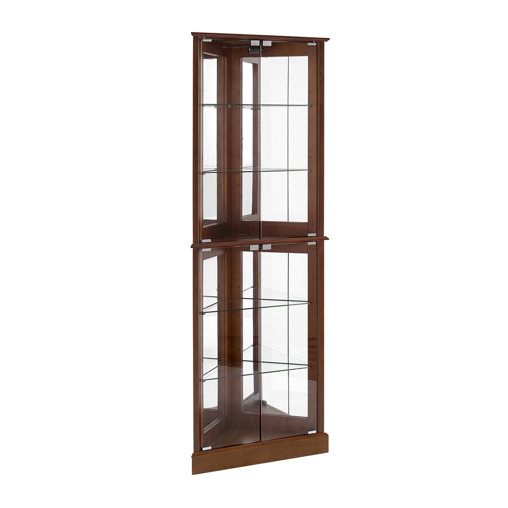 Corner Curio Display Cabinet with Lights