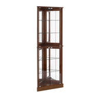 Corner Curio Display Cabinet with Lights