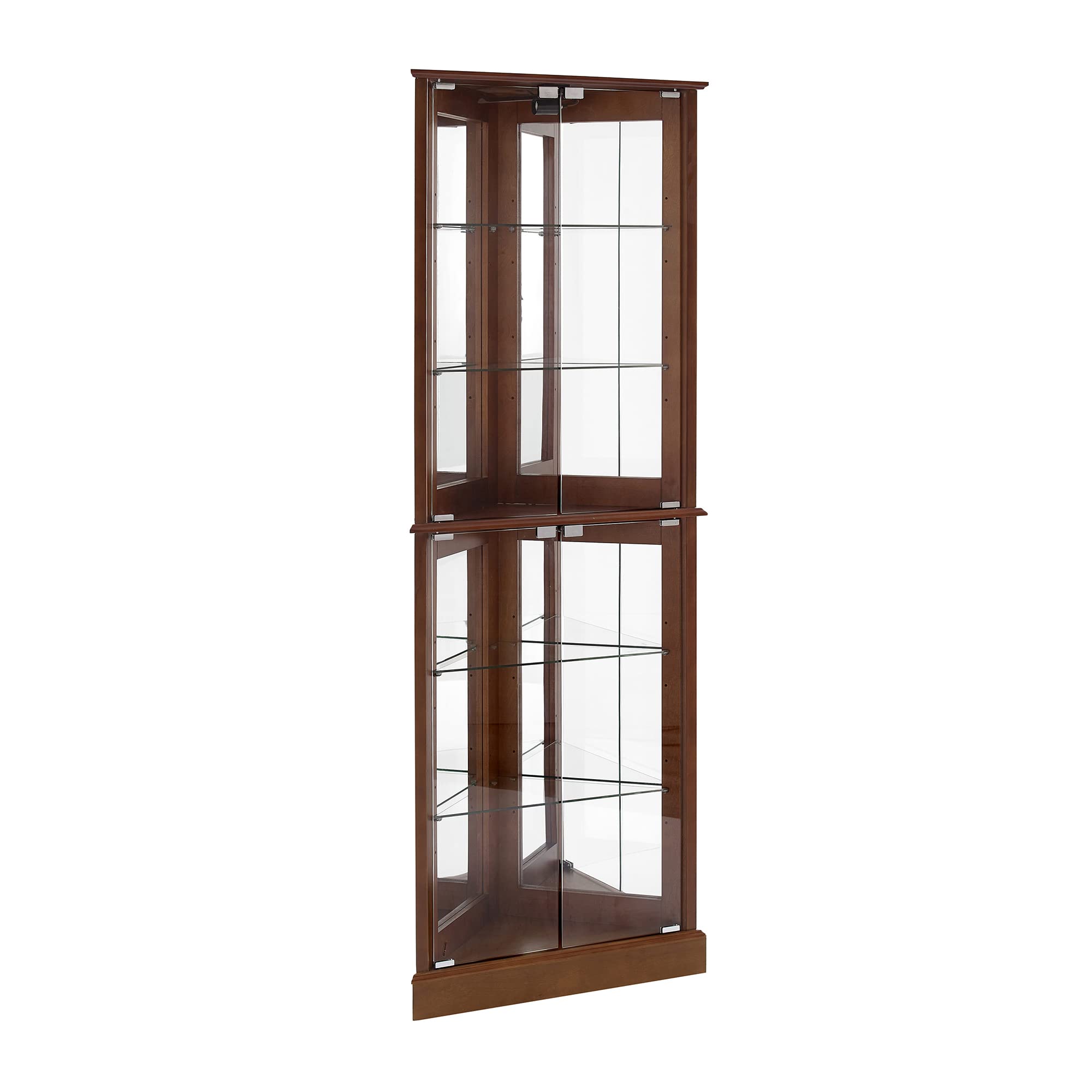Corner Curio Display Cabinet with Lights