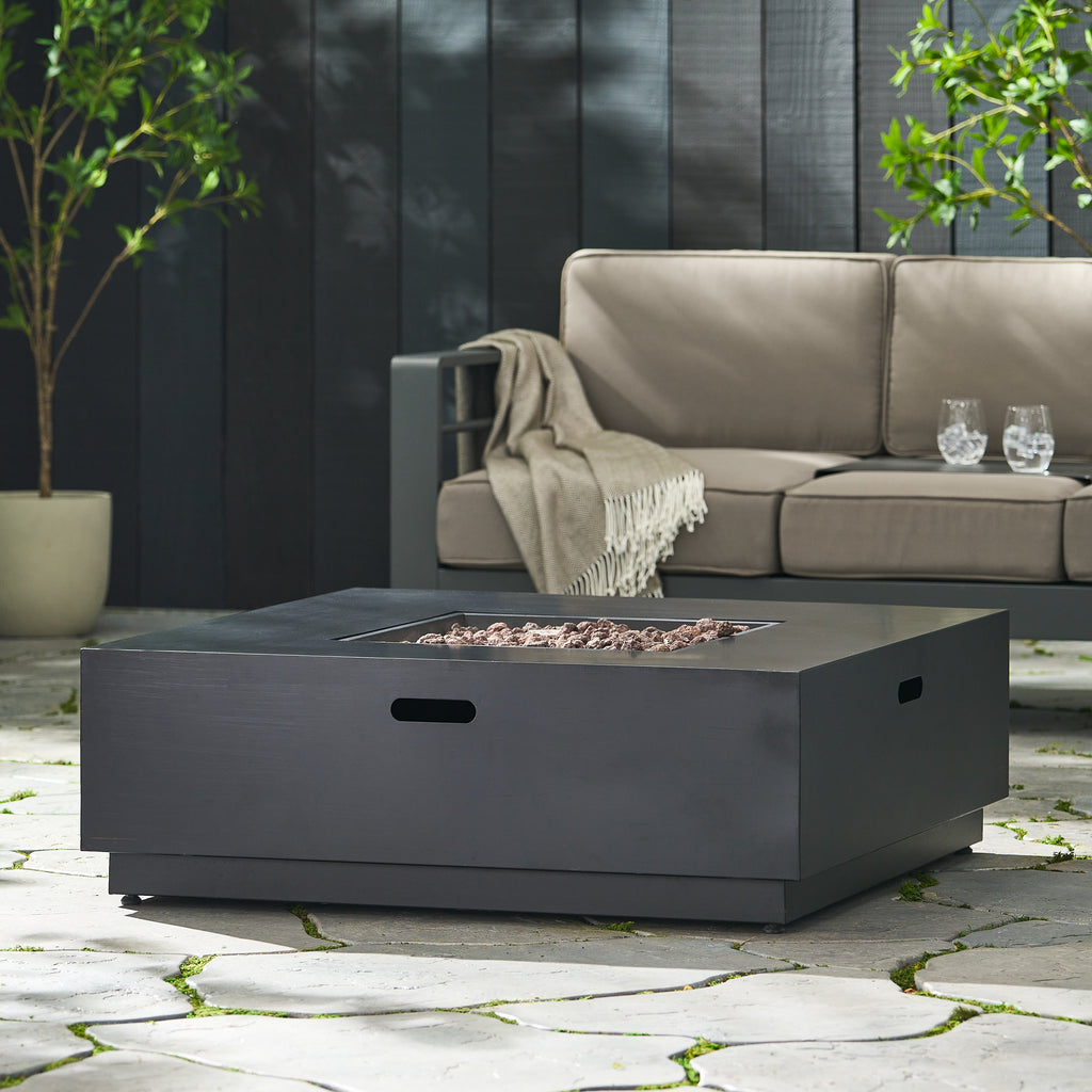 39" Square Iron Fire Pit - 50,000 BTU