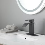 Waterfall Spout Bathroom Sink Single Handle Faucet