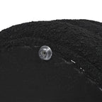 Fuji 19" Oversized Round Storage Ottoman, Ebony