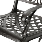 Ravenna 6-Person Metal Patio Dining Set with Rectangular Table