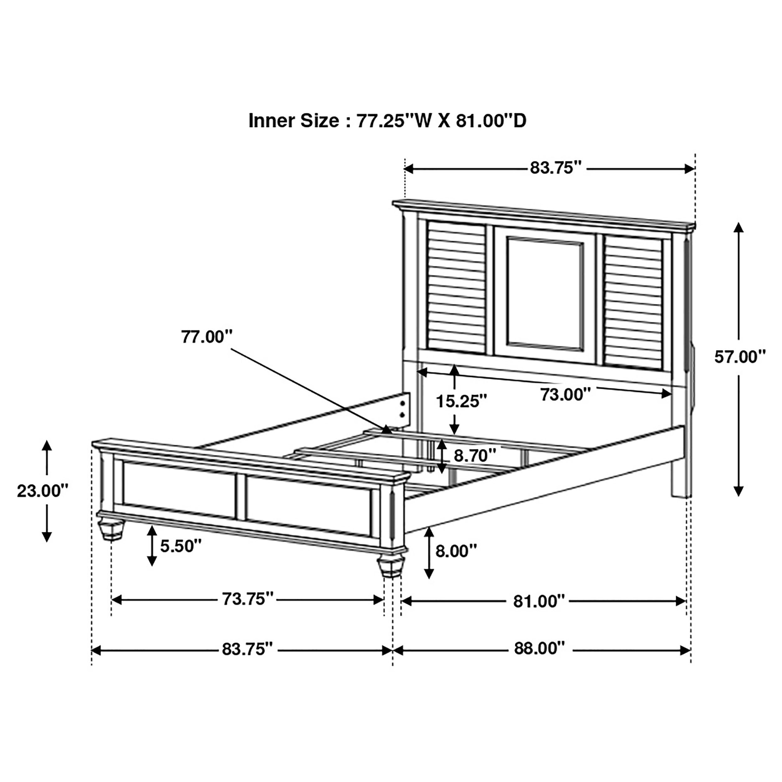 Hazelwood Distressed Wood Panel Bed