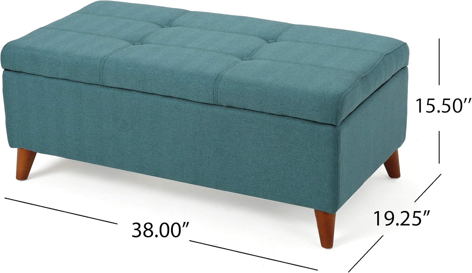 Tufted Ainsley Button Storage Ottoman Bench