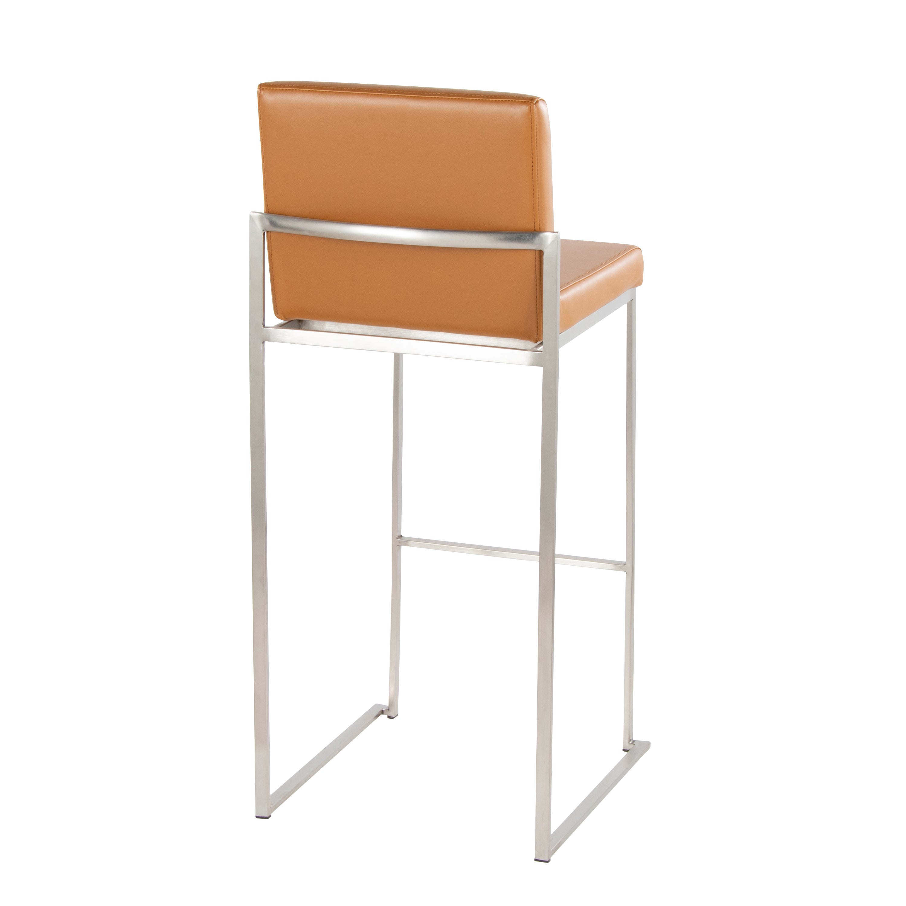 30" Contemporary High Back Barstool Set of 2