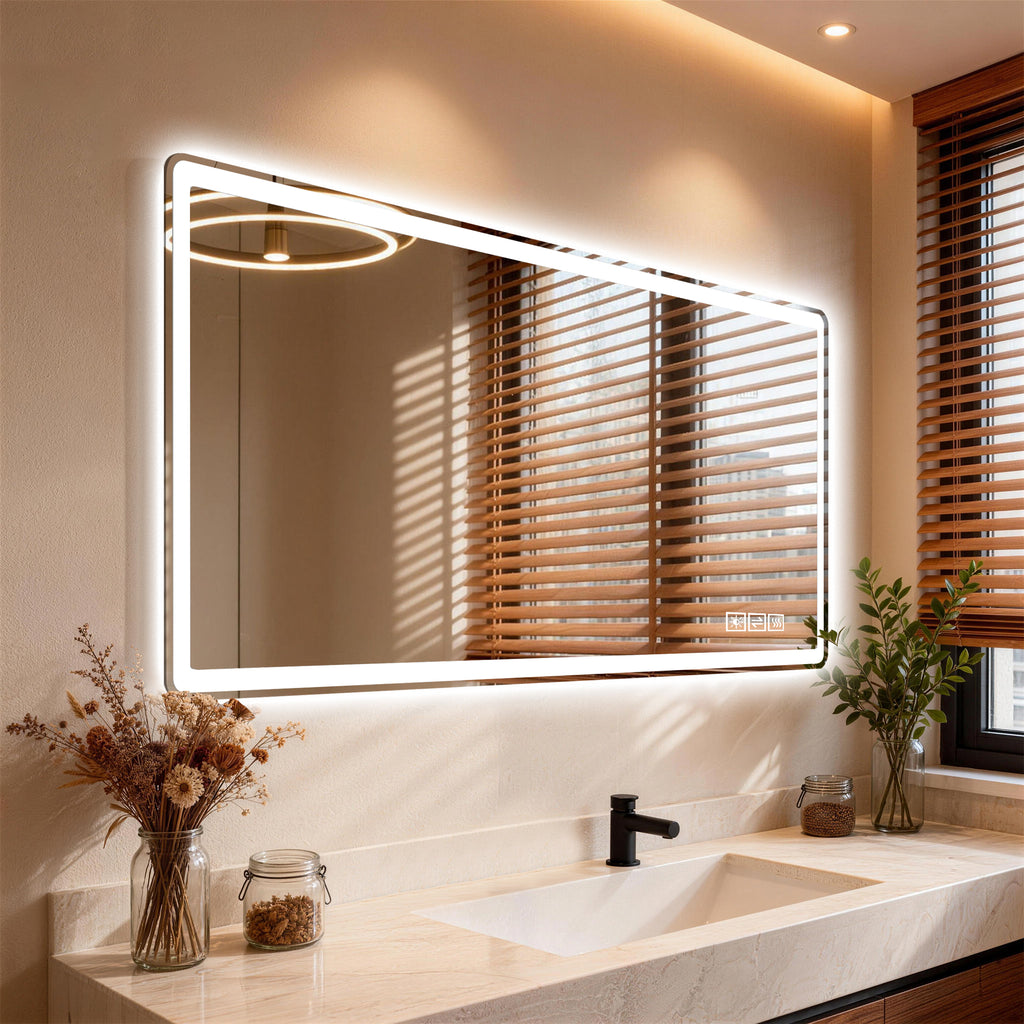 28x60 Inch LED Bathroom Vanity Mirror