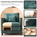 Comfy Living Room Sofa Chair Single - Modern Reading Armchair
