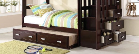 Allentown Twin Bunk Bed with Trundle and Storage