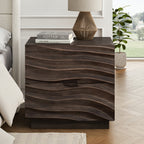 Solid Wood Nightstands, Bedside Table with 2 Drawers