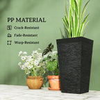 Modern Design Stackable Tapered Planters, Set of 3